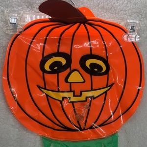 Inflatable Pumpkin with Streamers  30" vintage Kmart new open box